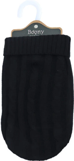 Boony Hondenkabeltrui Zwart -Beeztees Winkel 8712901083588