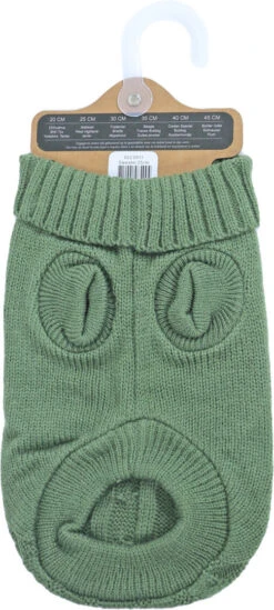 Boony Hondenkabeltrui Olijfgroen -Beeztees Winkel 8712901084004 a