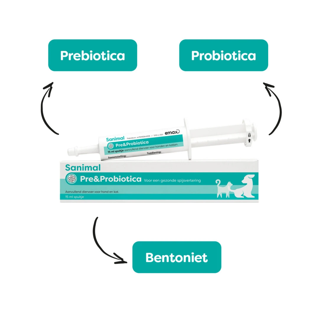 Sanimal Pre- & Probiotica 15 Ml 2 Sanimal Pre- & Probiotica 15 Ml - Afbeelding 2