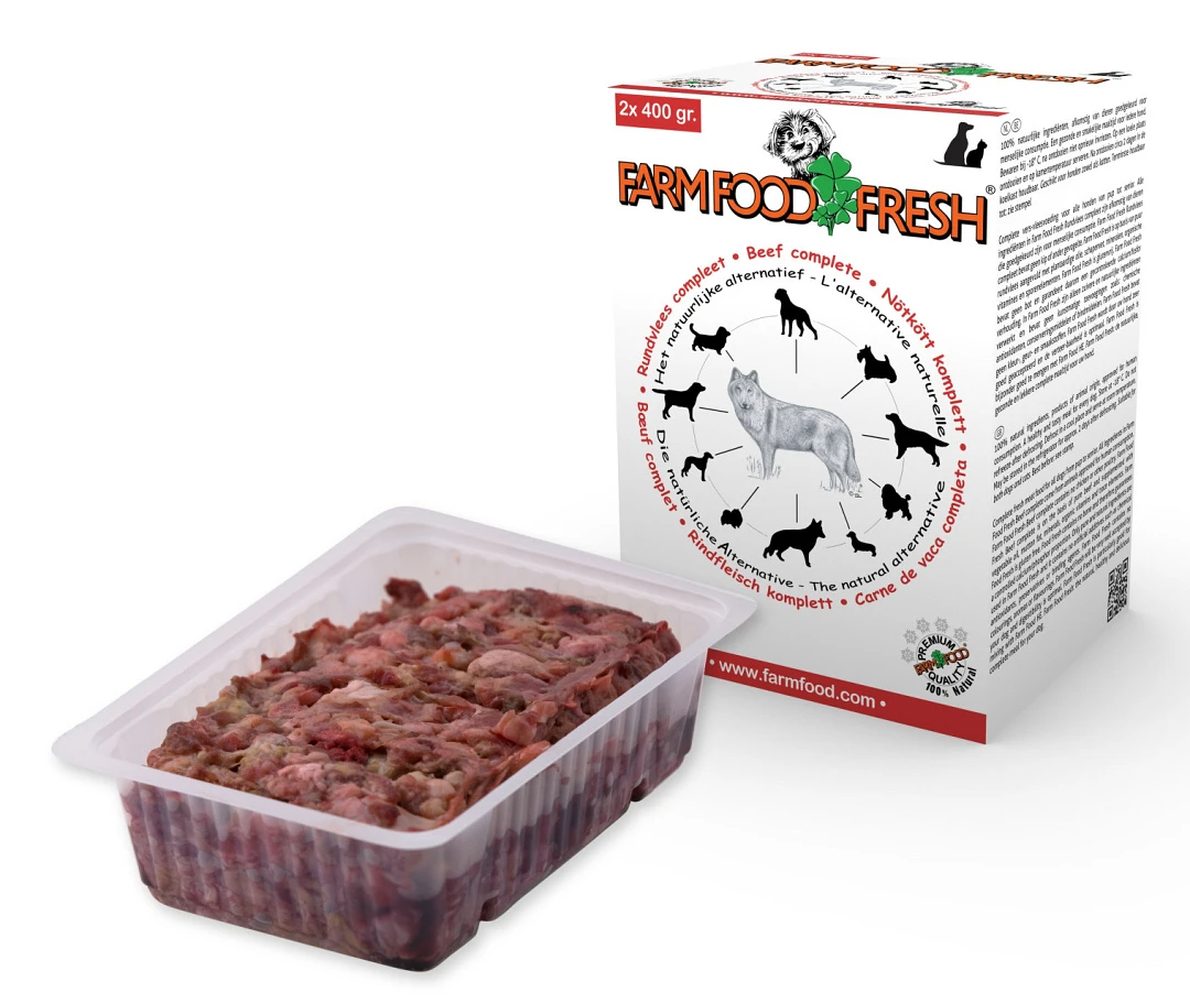 Farm Food Fresh Hondenvoer Rundvlees Compleet 2 X 400 Gr 2 Farm Food Fresh Hondenvoer Rundvlees Compleet 2 X 400 Gr - Afbeelding 2
