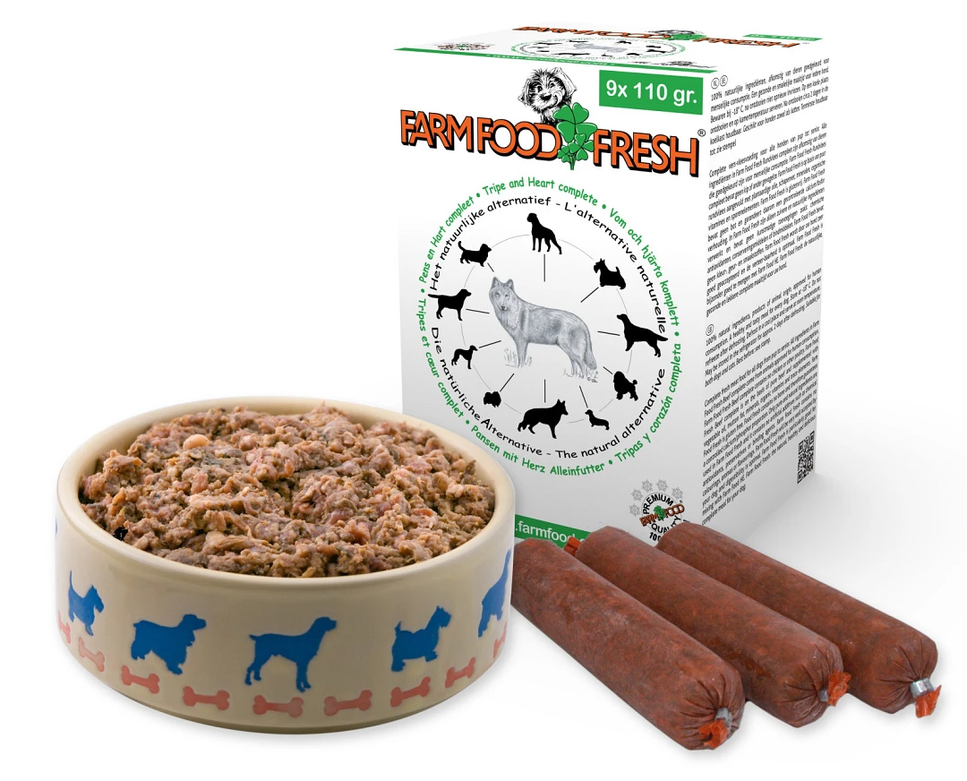 Farm Food Fresh Hondenvoer Pens & Hart Compleet 9 X 110 Gr 2 Farm Food Fresh Hondenvoer Pens & Hart Compleet 9 X 110 Gr - Afbeelding 2