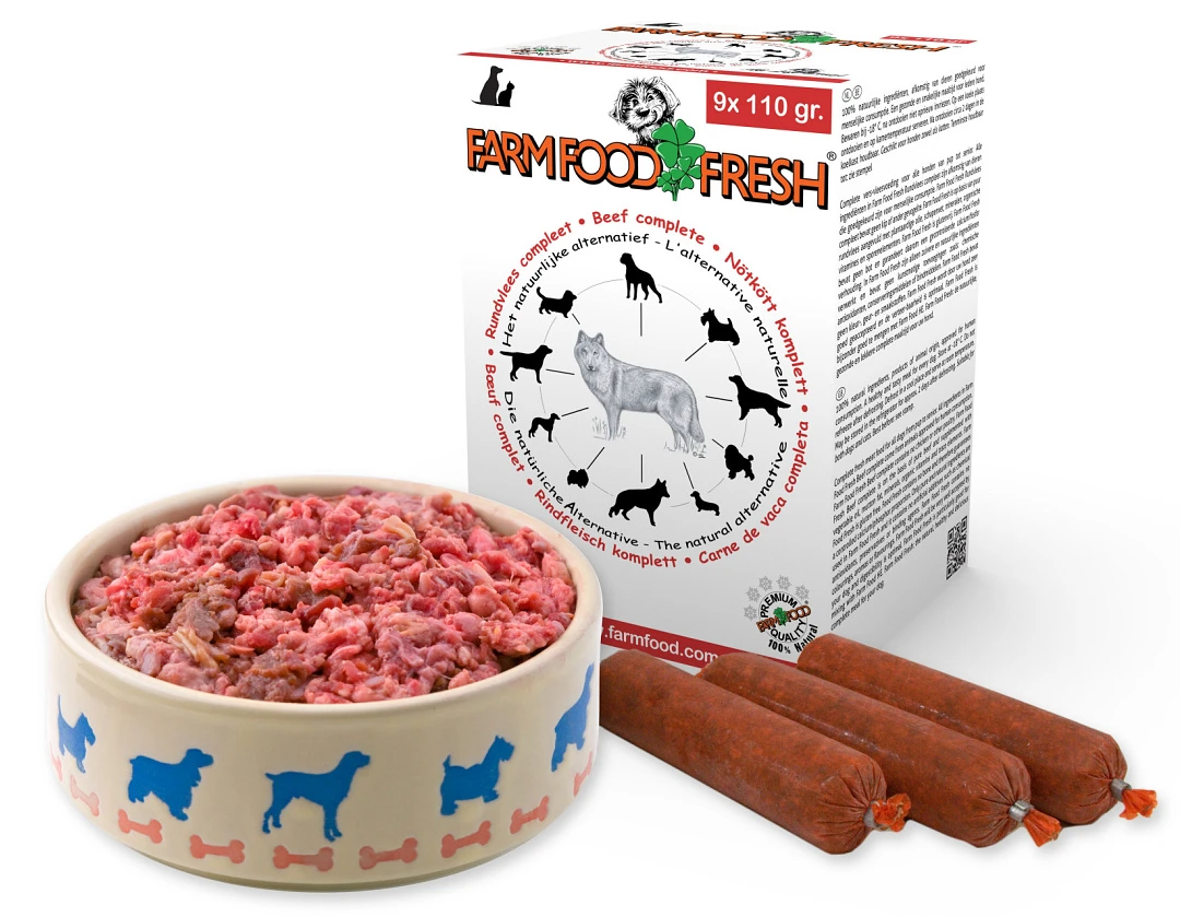 Farm Food Fresh Hondenvoer Rundvlees Compleet 9 X 110 Gr 2 Farm Food Fresh Hondenvoer Rundvlees Compleet 9 X 110 Gr - Afbeelding 2