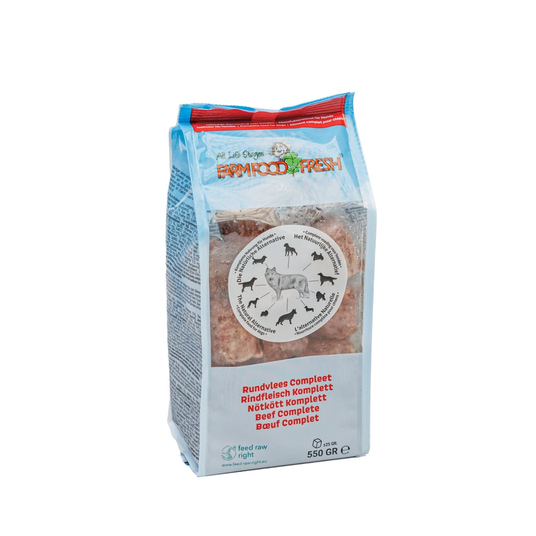 Farm Food Fresh Hondenvoer Rundvlees Compleet 550 Gr 1 Farm Food Fresh Hondenvoer Rundvlees Compleet 550 Gr