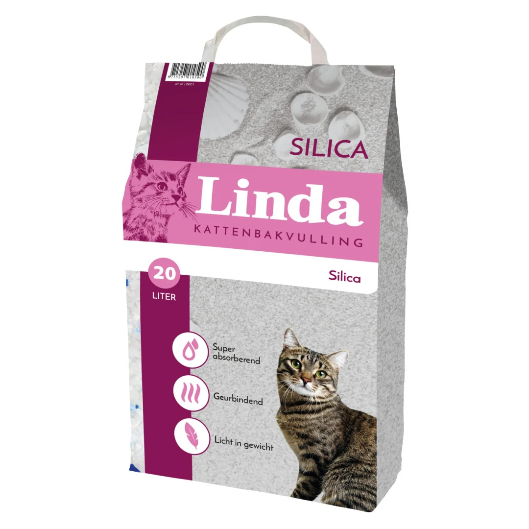Linda Kattenbakvulling Silica 20 Ltr 1 Linda Kattenbakvulling Silica 20 Ltr