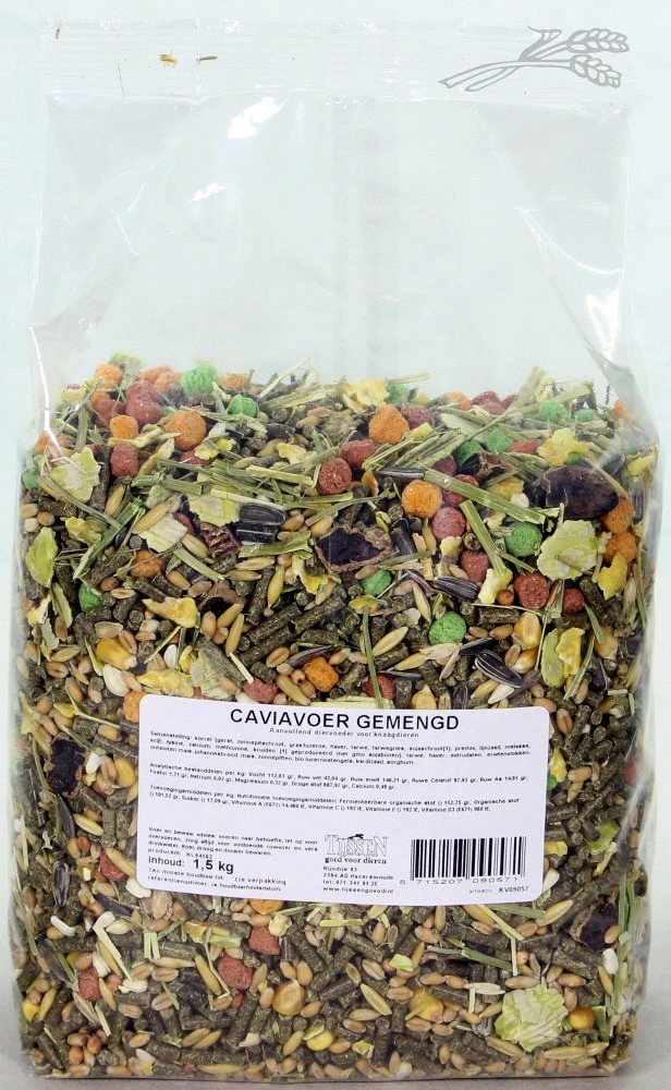 Caviavoer Natuur Gemengd 1,5 Kg 1 Caviavoer Natuur Gemengd 1,5 Kg