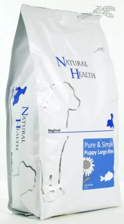 Natural Health Hondenvoer Puppy Fish & Rice Large Bite 2,5 Kg