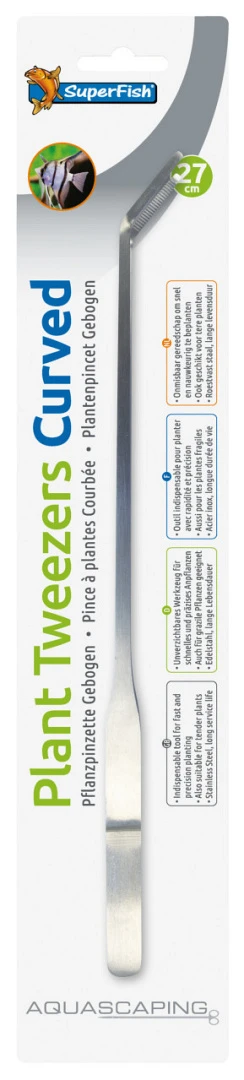 SuperFish RVS Plant Pincet Gebogen 27 Cm