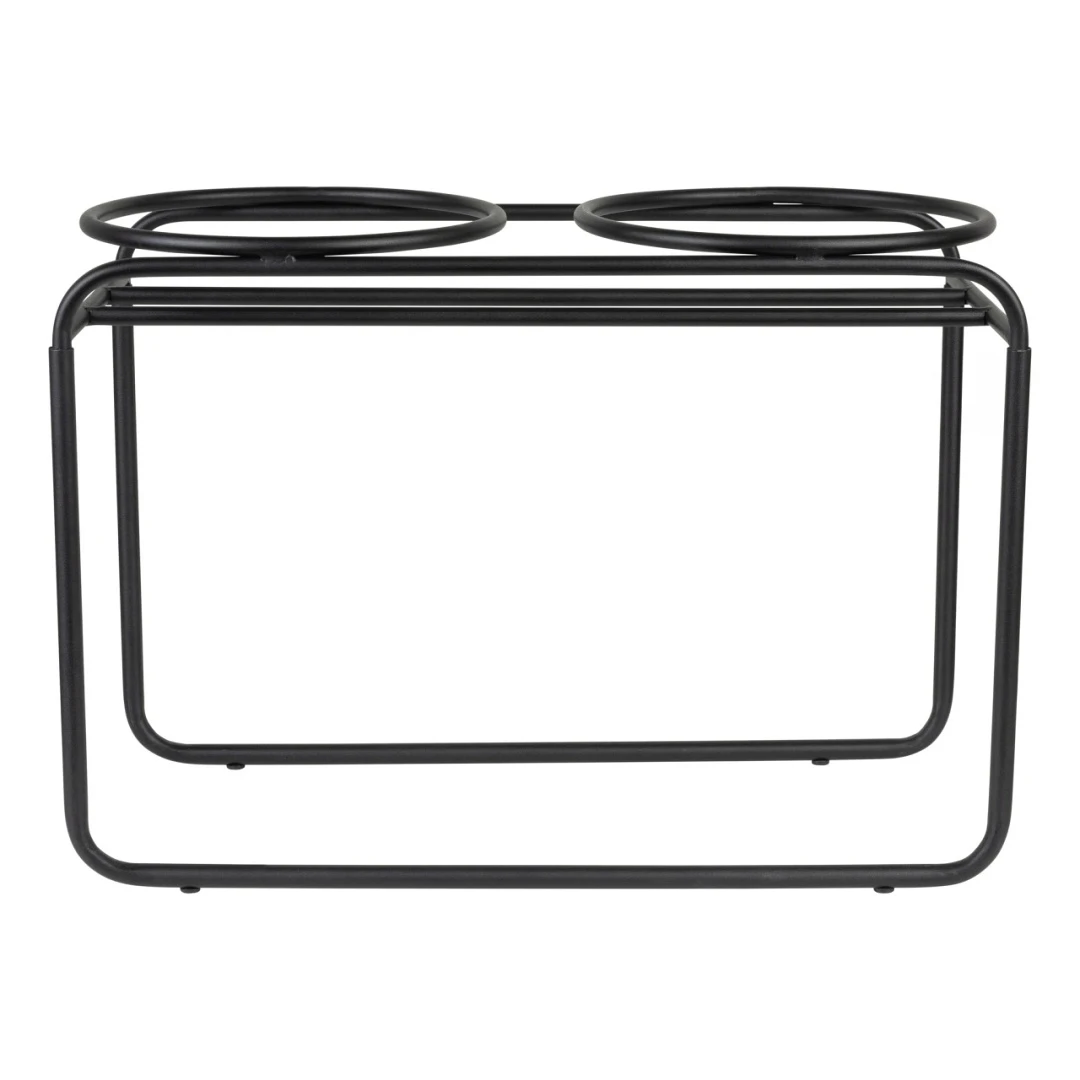 District 70 Voerbakstandaard Butler Zwart 2 District 70 Voerbakstandaard Butler Zwart - Afbeelding 2