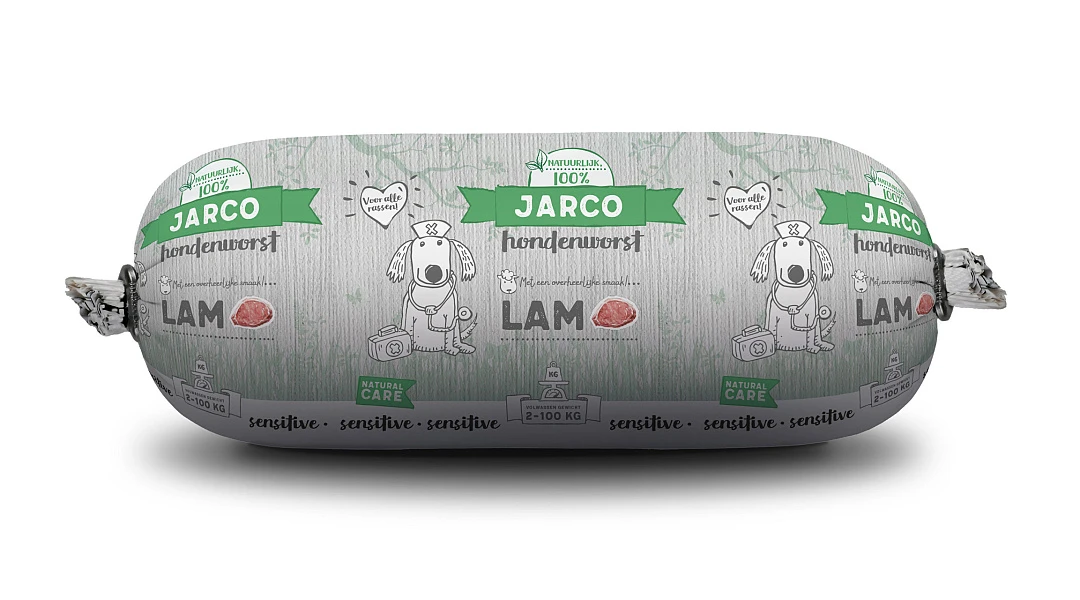 Jarco Hondenworst Mini Lam 250 Gr 1 Jarco Hondenworst Mini Lam 250 Gr