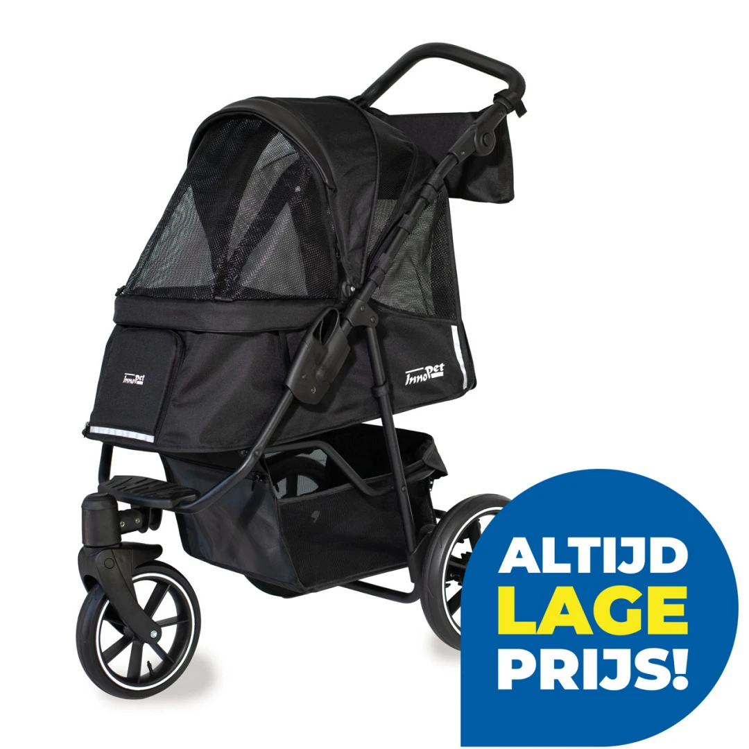 Innopet Hondenbuggy Premium Cozy Black 1 Innopet Hondenbuggy Premium Cozy Black