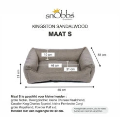 SnObbs Orthopedische Hondenmand Kingston Sandalwood 15 SnObbs Orthopedische Hondenmand Kingston Sandalwood -Beeztees Winkel 8718531868779 1