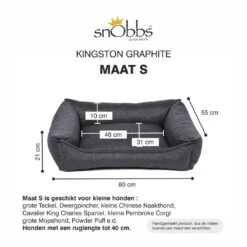 SnObbs Orthopedische Hondenmand Kingston Graphite -Beeztees Winkel 8718531868878 1