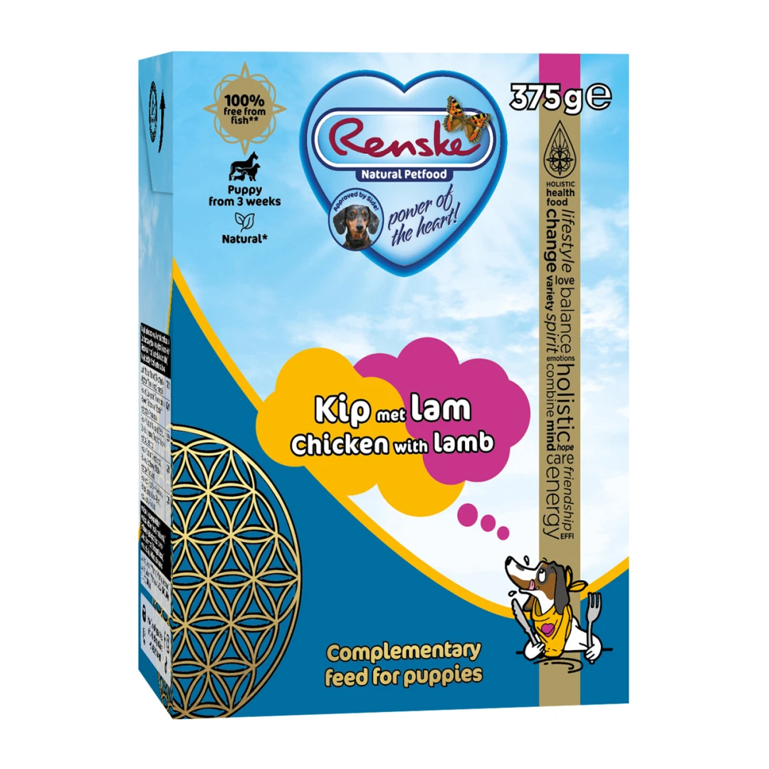 Renske Vers Hondenvoer Puppy Kip Met Lam 375 Gr 1 Renske Vers Hondenvoer Puppy Kip Met Lam 375 Gr