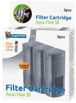 SuperFish Aqua-Flow 50 Easy-Click Cartridge 3 St