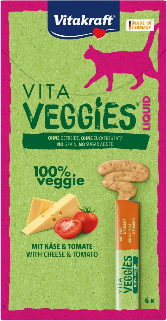 Vitakraft Vita Veggies Liquid Kaas & Tomaat 6 St 1 Vitakraft Vita Veggies Liquid Kaas & Tomaat 6 St
