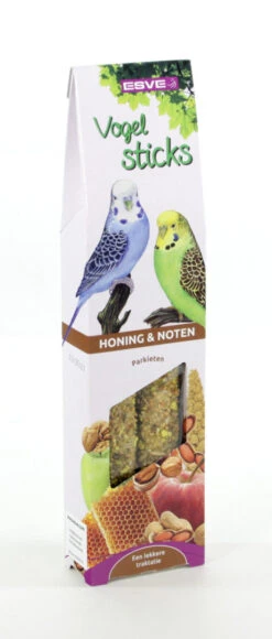 ESVE Vogelsticks Parkiet Honing En Noten 2 St