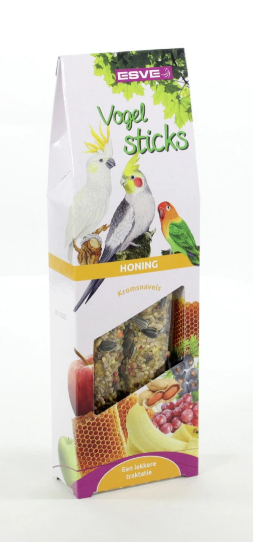 ESVE Vogelsticks Agapornis/Grote Parkiet Honing 2 St 1 ESVE Vogelsticks Agapornis/Grote Parkiet Honing 2 St