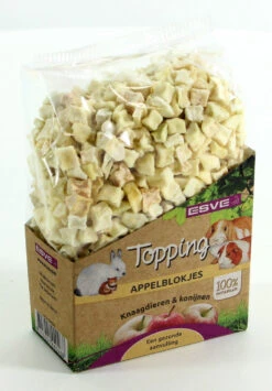 ESVE Topping Appelblokjes Knaagdier 100 Gr