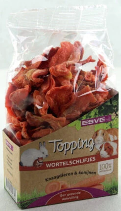 ESVE Topping Wortelschijfjes Knaagdier 150 Gr