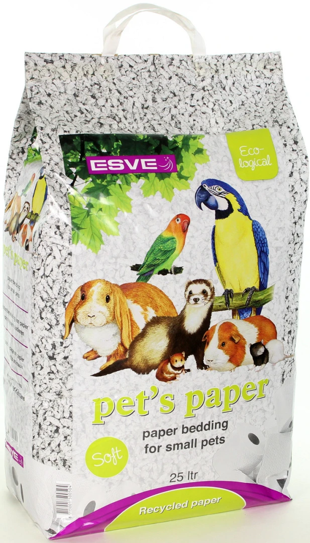 ESVE Pet's Paper Bedding 25 Ltr 1 ESVE Pet's Paper Bedding 25 Ltr