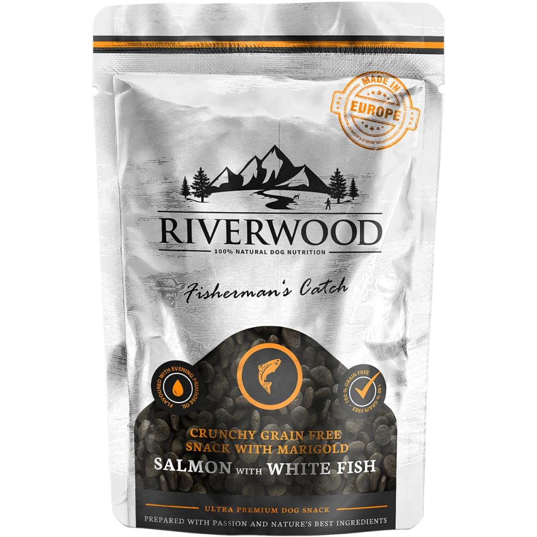 Riverwood Fishermans Catch Salmon & White Fish Crunchy 200 Gr 1 Riverwood Fishermans Catch Salmon & White Fish Crunchy 200 Gr