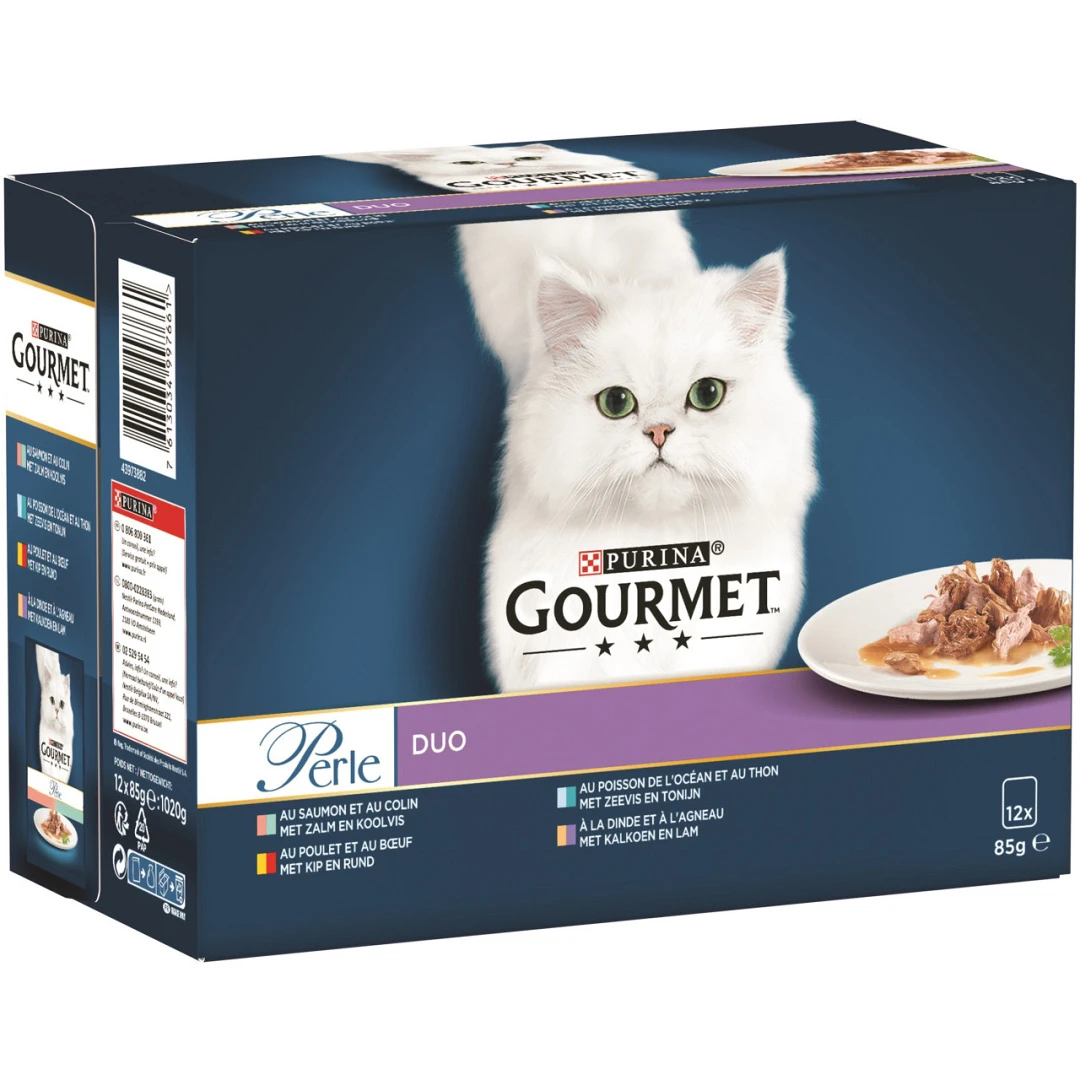 Gourmet Kattenvoer Perle Duo Land En Zee 12 X 85 Gr 1 Gourmet Kattenvoer Perle Duo Land En Zee 12 X 85 Gr