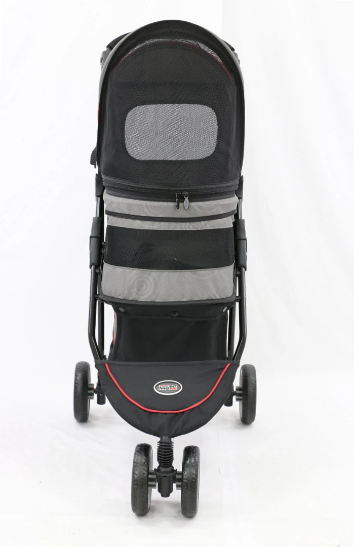 Innopet Buggy Avenue Shiny Grey/red 3 Innopet Buggy Avenue Shiny Grey/red - Afbeelding 3