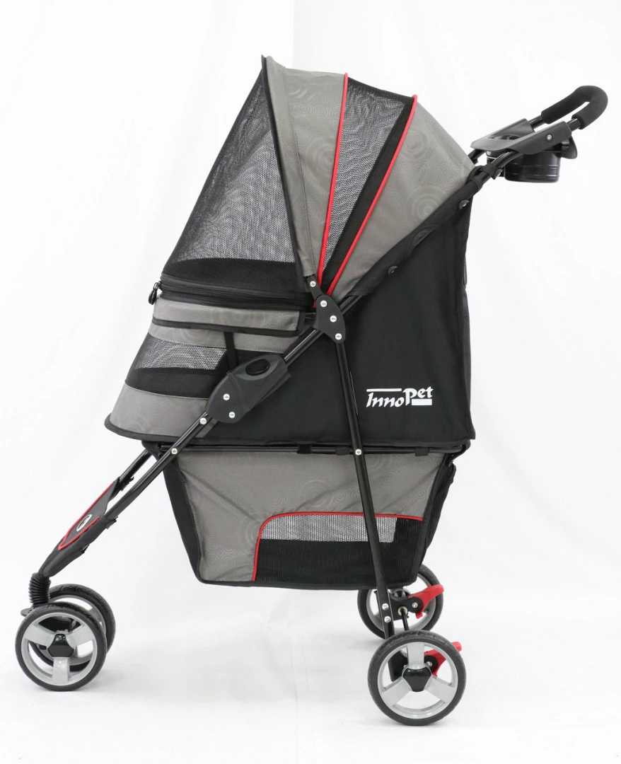 Innopet Buggy Avenue Shiny Grey/red 2 Innopet Buggy Avenue Shiny Grey/red - Afbeelding 2