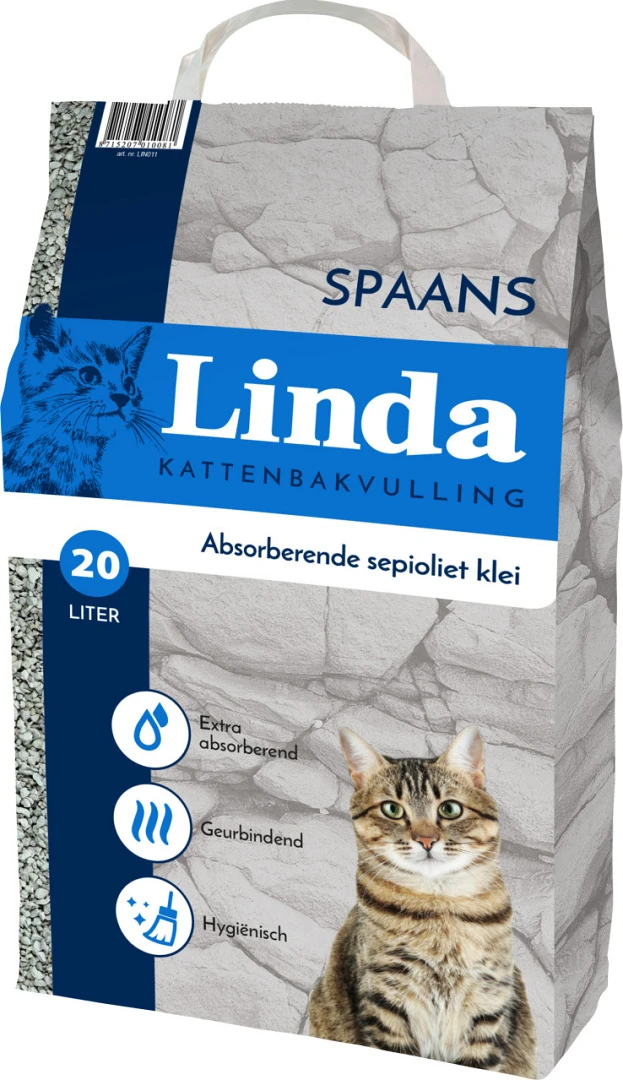 Linda Kattenbakvulling Spaans (Blauw) 20 Ltr 1 Linda Kattenbakvulling Spaans (Blauw) 20 Ltr