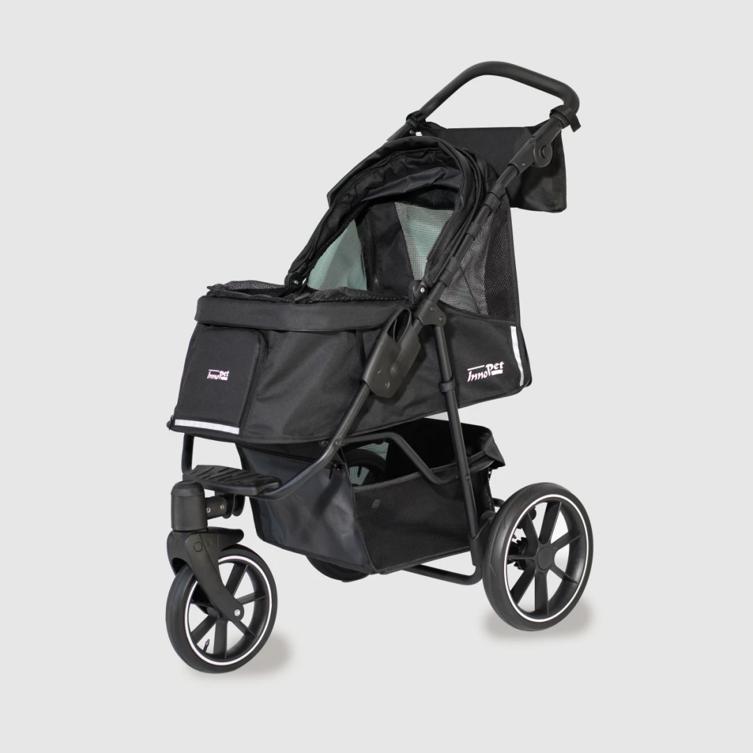 Innopet Hondenbuggy Premium Cozy Black 2 Innopet Hondenbuggy Premium Cozy Black - Afbeelding 2