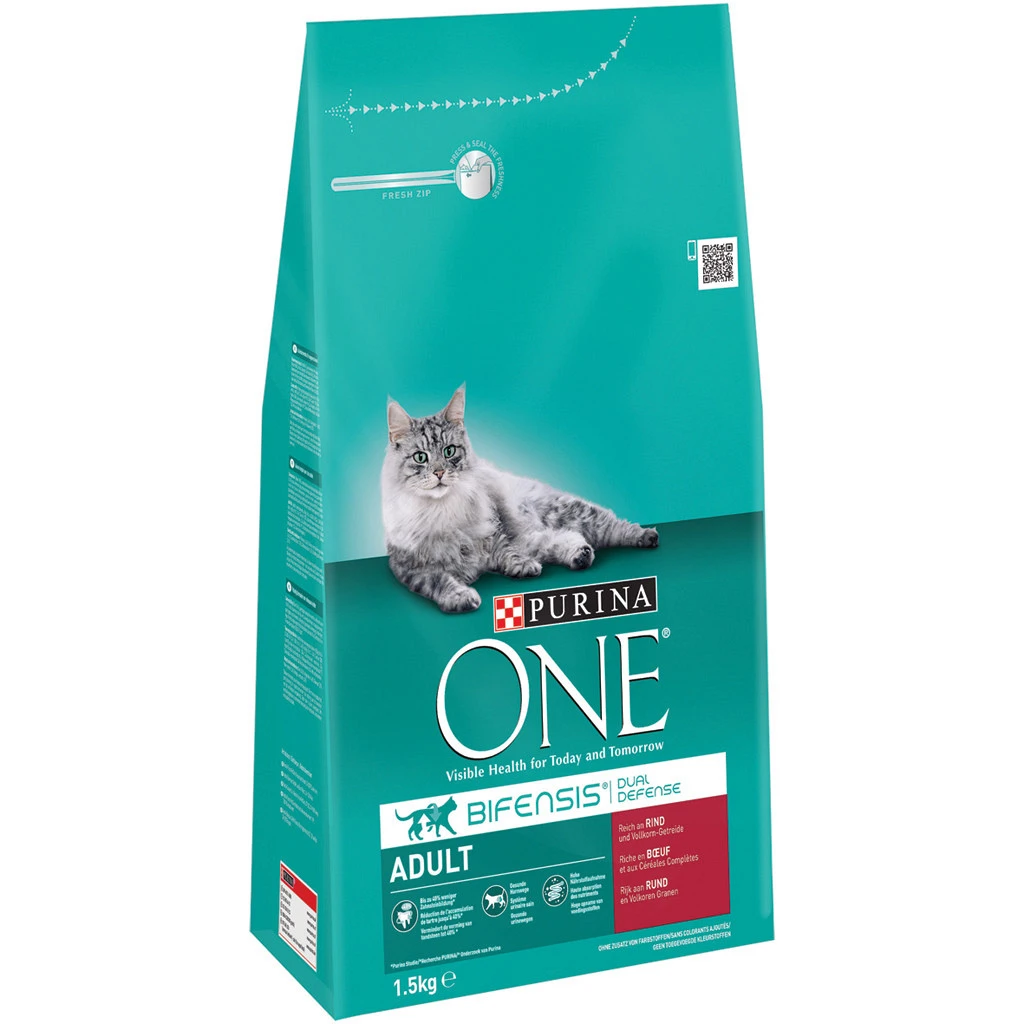 Purina One Kattenvoer Adult Rund En Volkoren Granen 1,5 Kg 1 Purina One Kattenvoer Adult Rund En Volkoren Granen 1,5 Kg