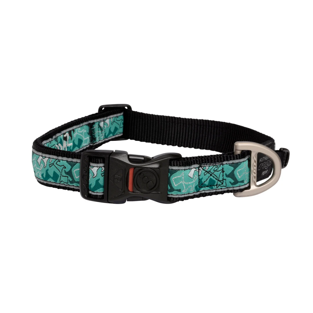 Rogz Halsband Fancy Dress Mint Dog Black 4 Rogz Halsband Fancy Dress Mint Dog Black - Afbeelding 4