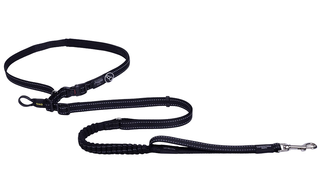 Rogz Hondenlijn Utility Handsfree Zwart 3 Rogz Hondenlijn Utility Handsfree Zwart - Afbeelding 3