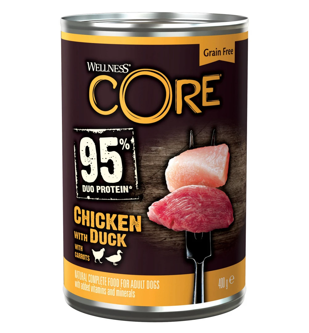 Wellness CORE Hondenvoer 95% Chicken/duck 400 Gr 1 Wellness CORE Hondenvoer 95% Chicken/duck 400 Gr