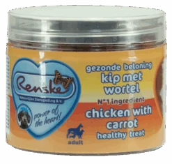 Renske Gezonde Beloning Mini Hartjes Kip Met Wortel 100 Gr
