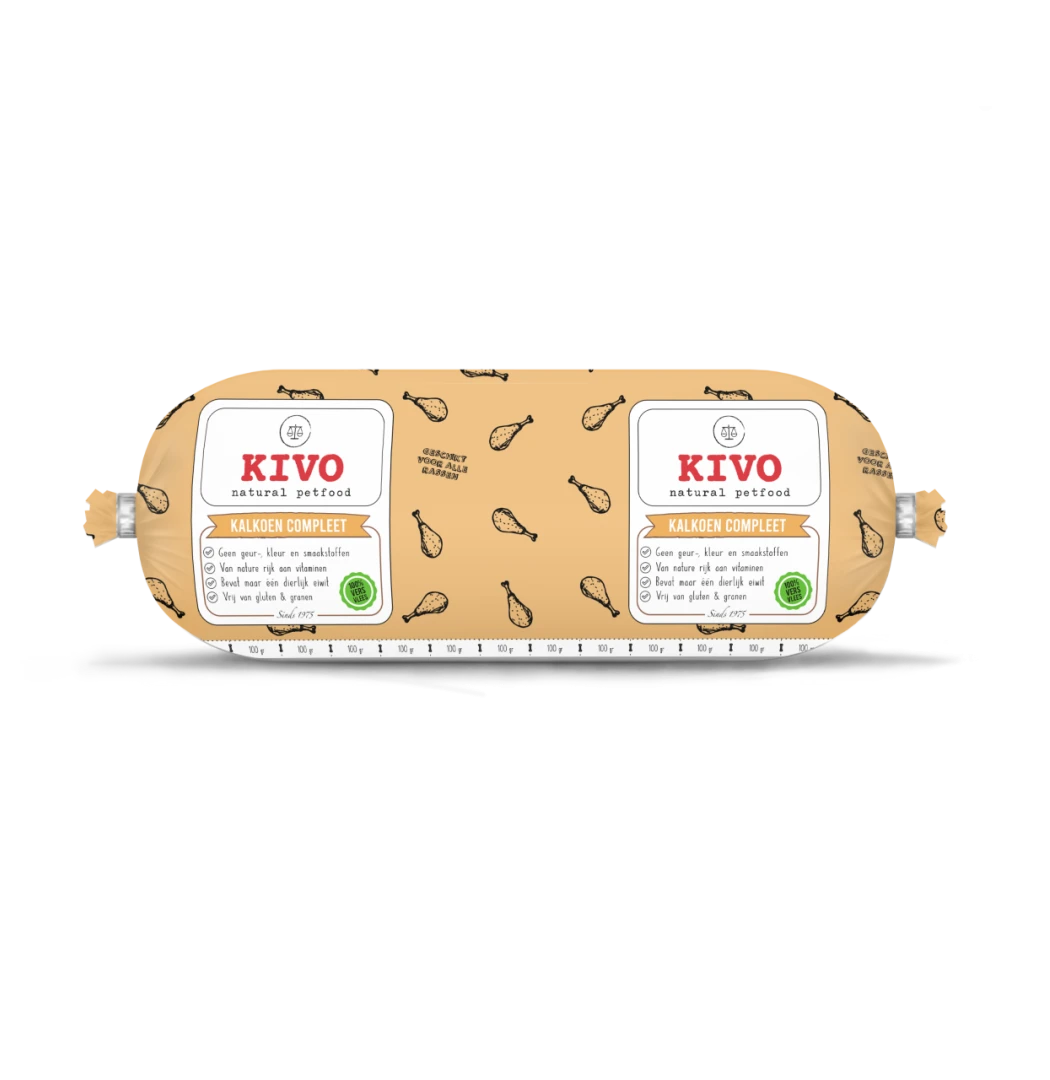 Kivo Hondenvoer Kalkoen 1 Kg 1 Kivo Hondenvoer Kalkoen 1 Kg