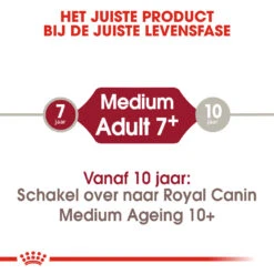 Royal Canin Hond Medium Adult 7+ 15 Kg 7 Royal Canin Hond Medium Adult 7+ 15 Kg -Beeztees Winkel royal canin medium adult 7plus volwassen hond middelgrote hondenrassen vanaf 7 jaar hero image 9