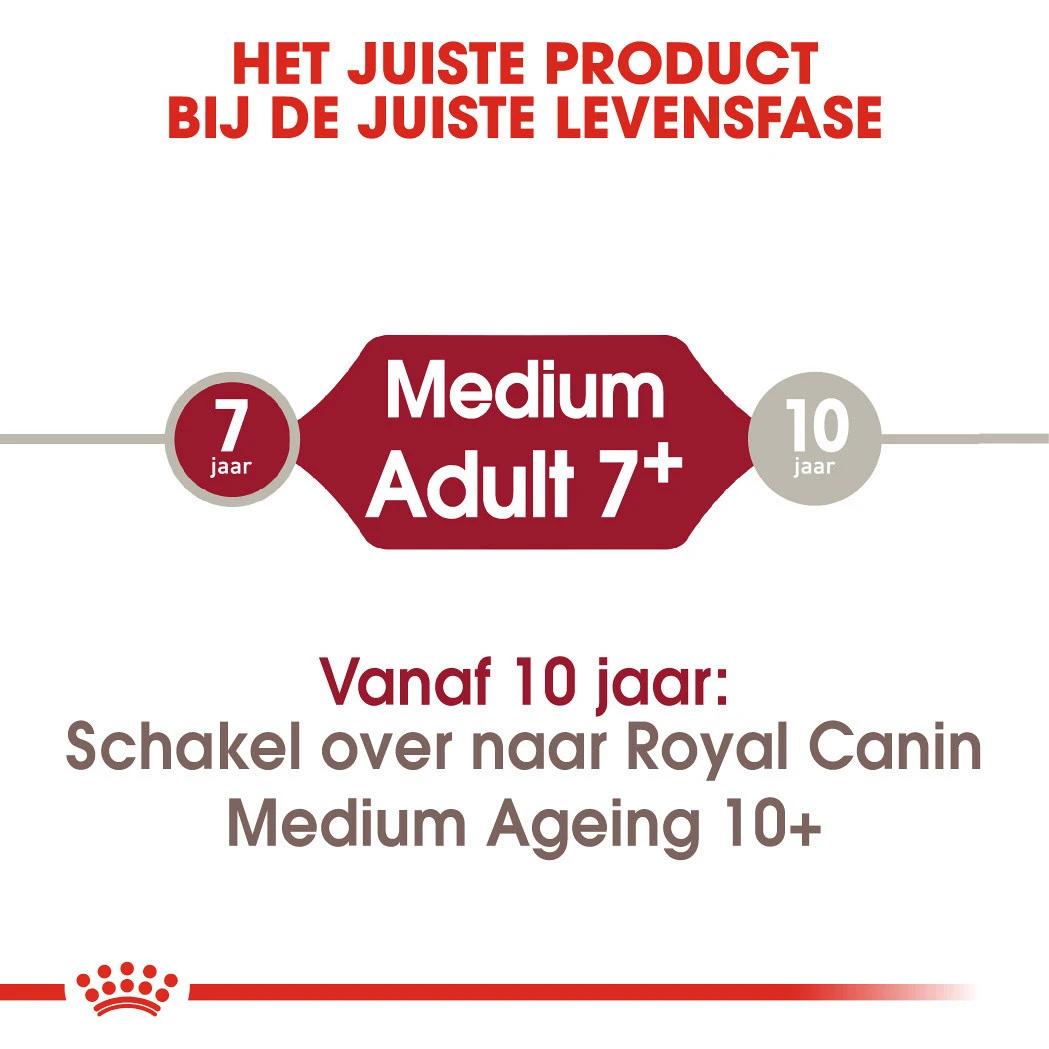 Royal Canin Hond Medium Adult 7+ 15 Kg 4 Royal Canin Hond Medium Adult 7+ 15 Kg - Afbeelding 4