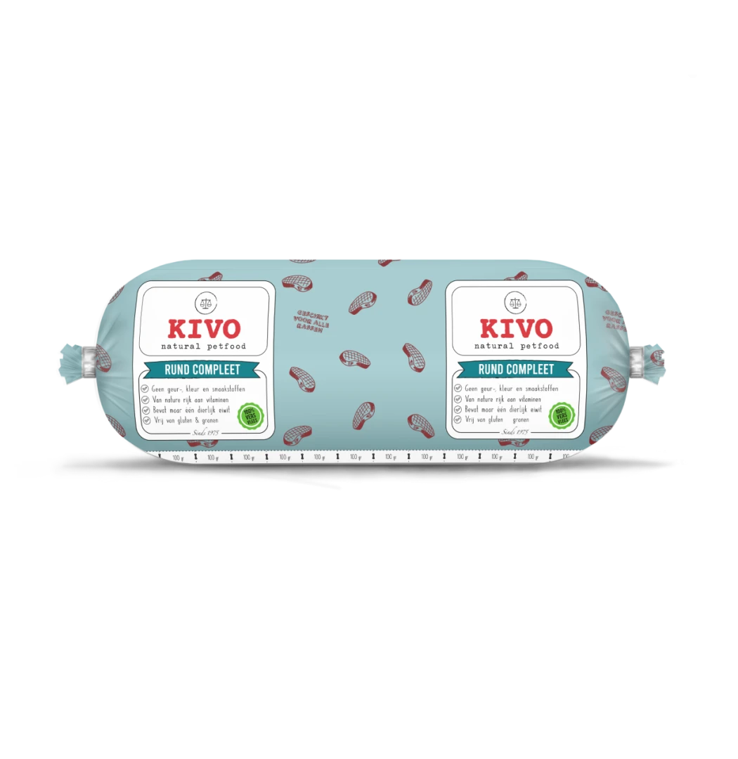 Kivo Hondenvoer Rund Compleet 1 Kg 1 Kivo Hondenvoer Rund Compleet 1 Kg